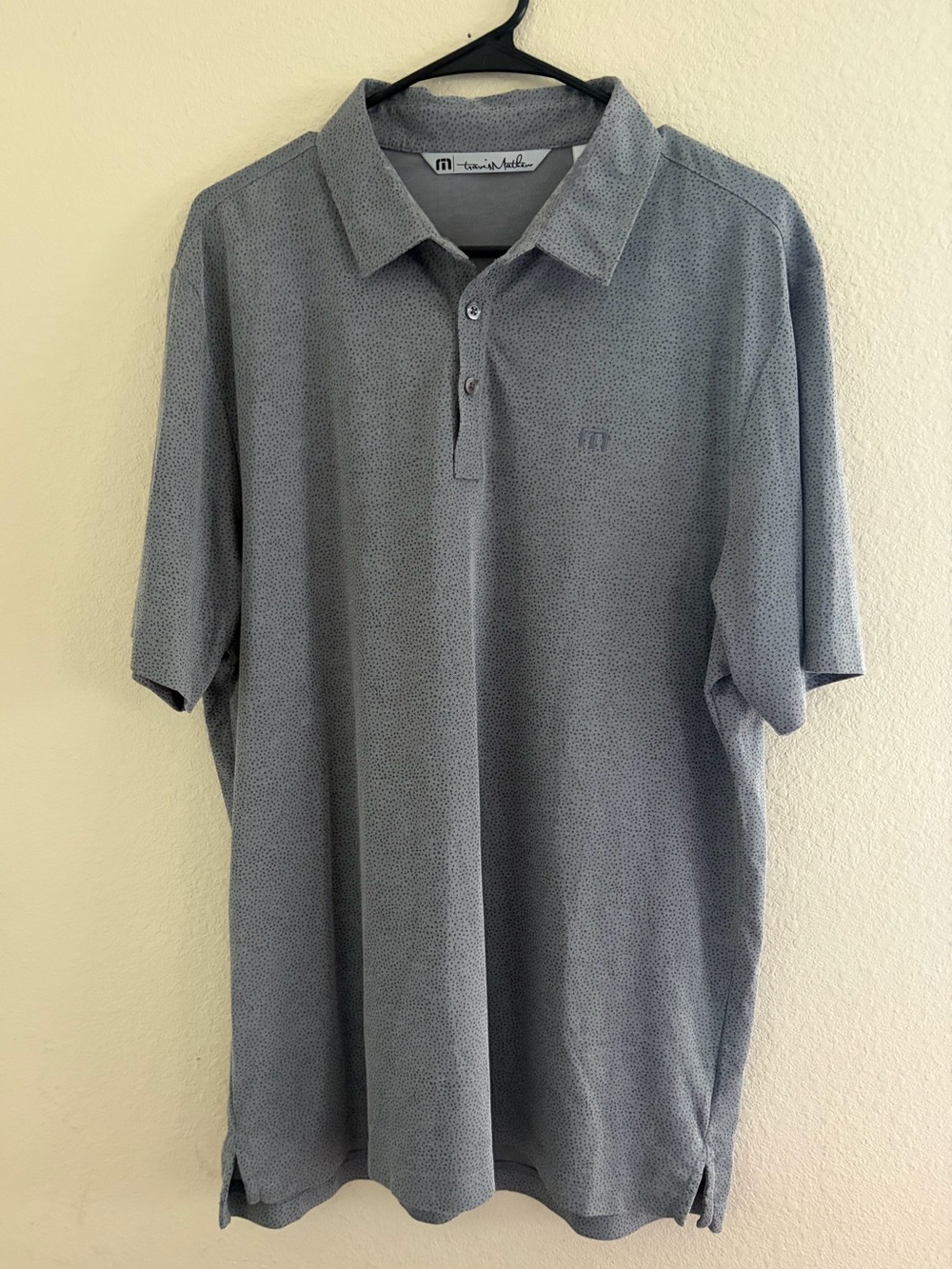 Travis Mathew Light Gray Short-Sleeve Polo